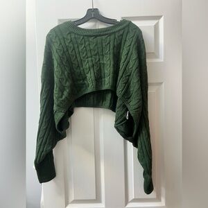 Fashion Nova Cropped Cable Knit Sweater